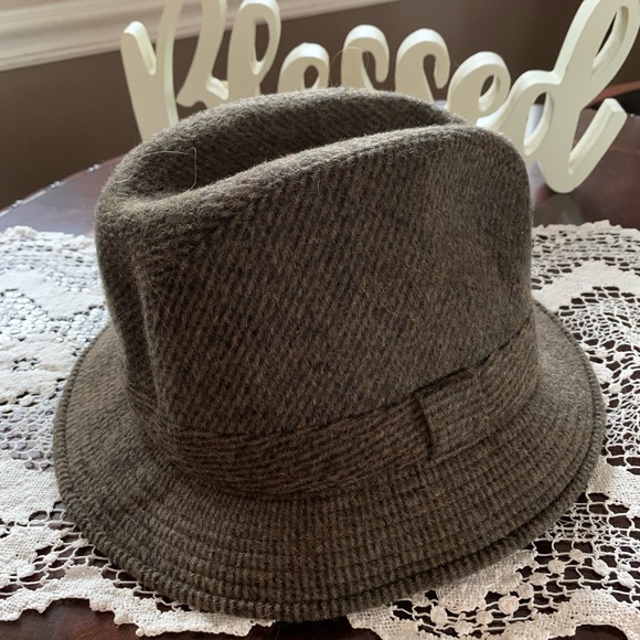ARTE DELLA LANA vintage Wool brown unisex Fedora Hat VVGUC size medium - Picture 4 of 11